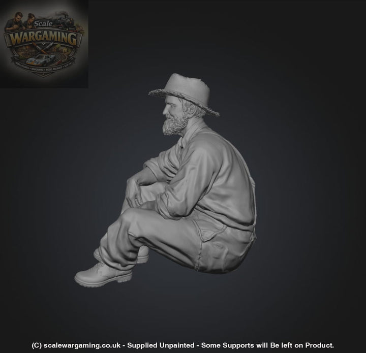 SW3112 Farmer Sitting - Figure
