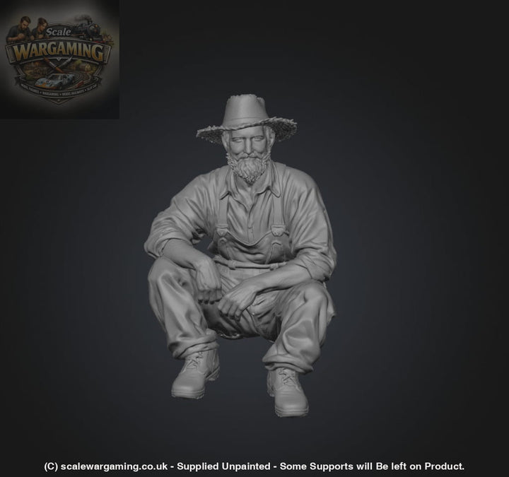 SW3112 Farmer Sitting - Figure