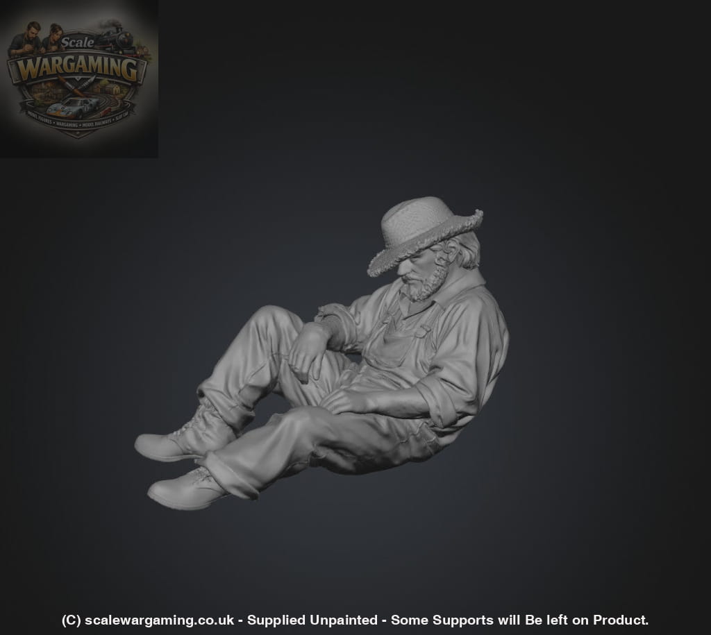 SW3113 Farmer Sitting Back - Figure