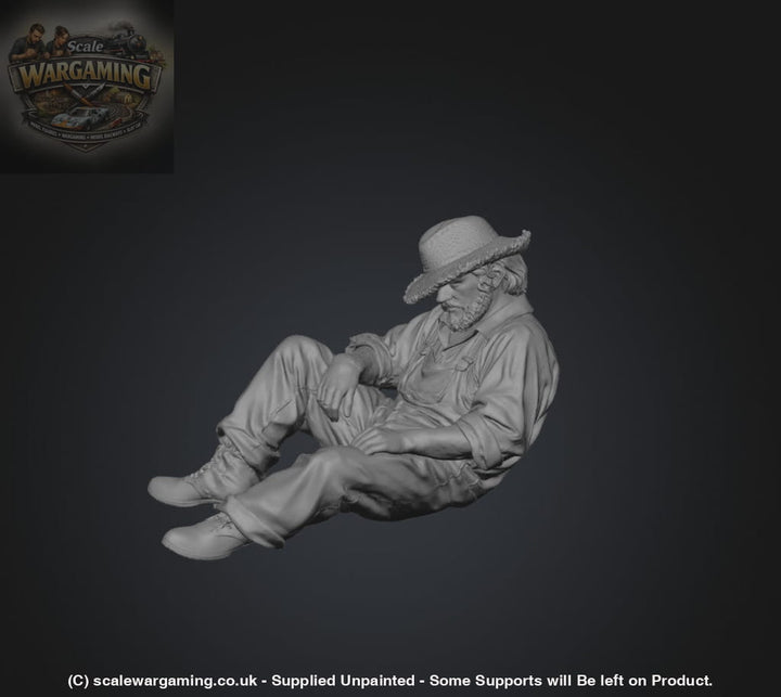 SW3113 Farmer Sitting Back - Figure