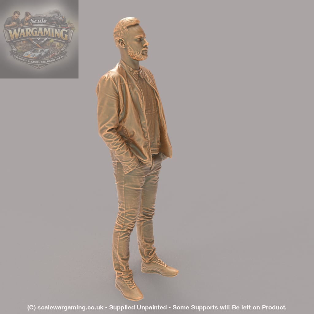 MM358 Smart Bearded Male in Jacket Figure