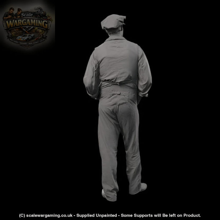 132s-0124 1900’s Farm worker Figure