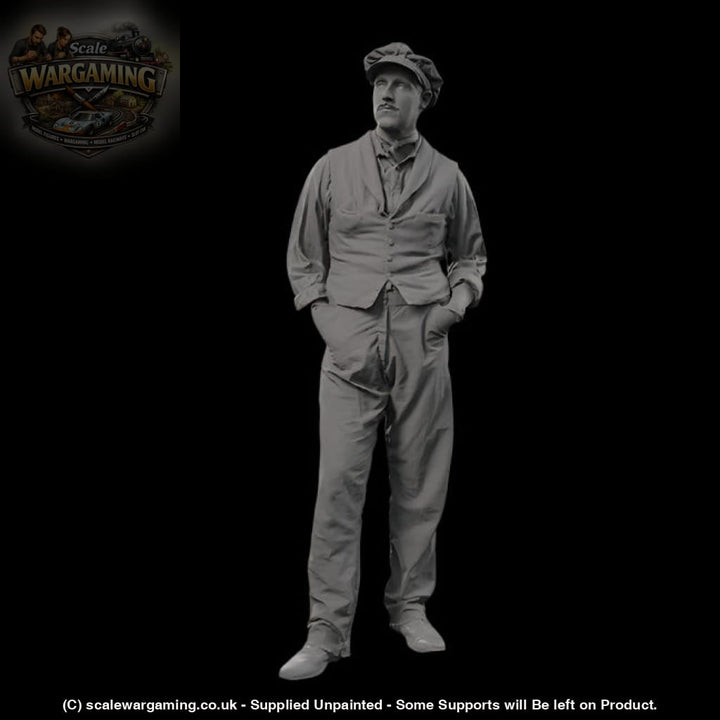 132s-0124 1900’s Farm worker Figure