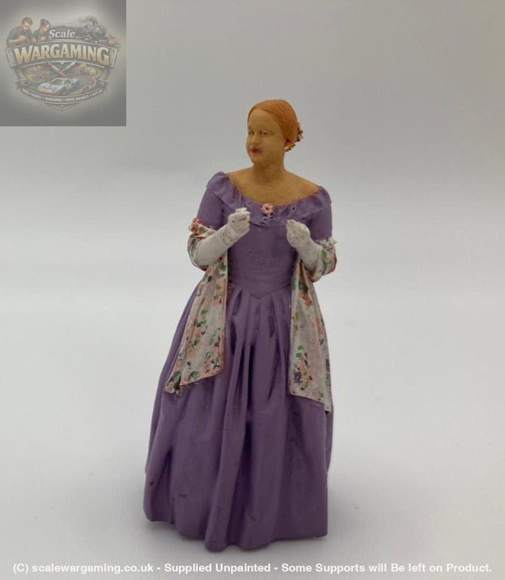 132s-0125 Elegant 1900’s Lady Figure