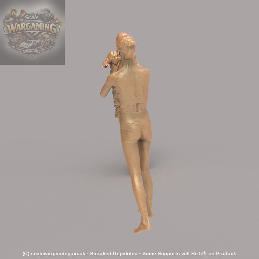 132s-0158 Mother holding Baby up in air Figure