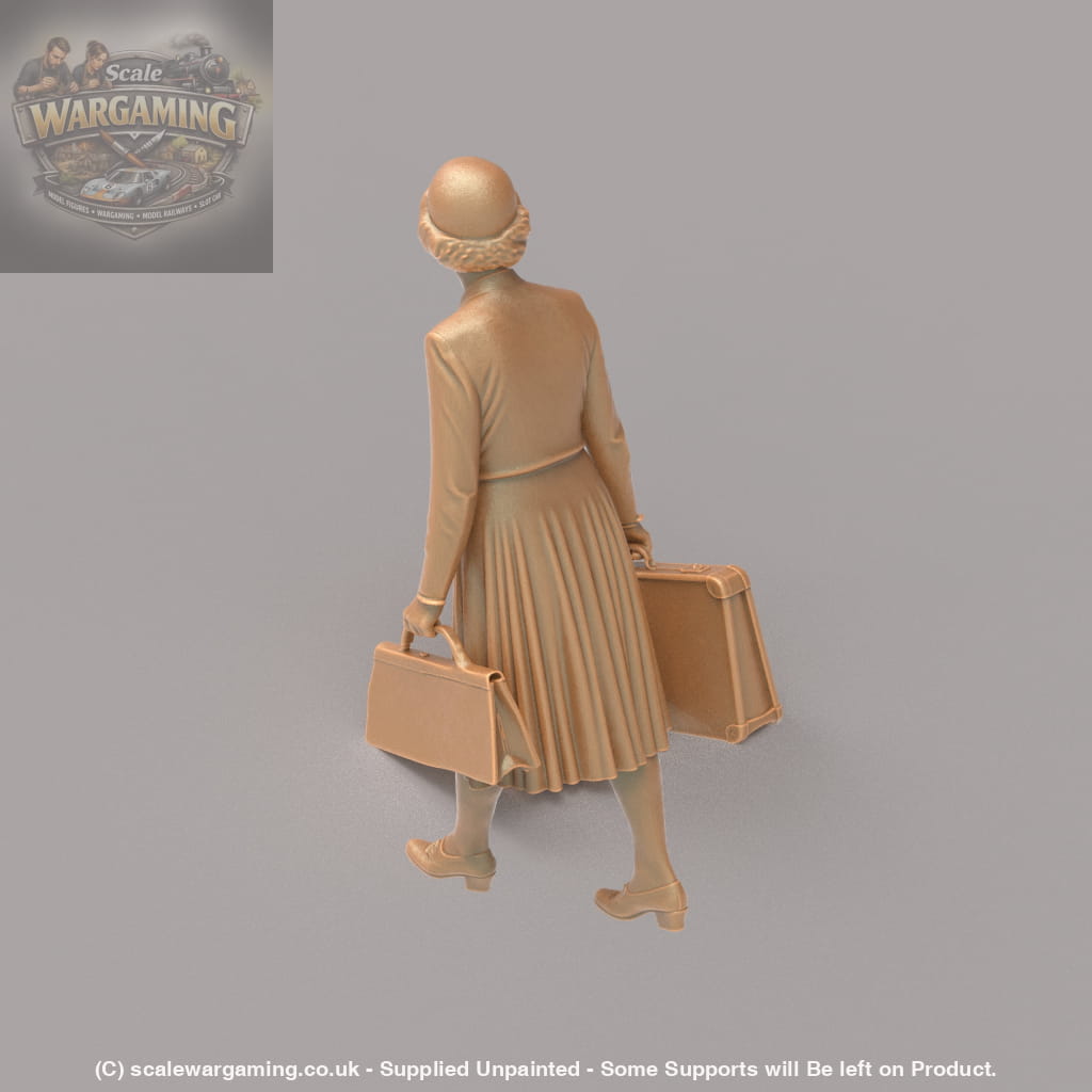 MM4164 1950 Lady and Cases Figure
