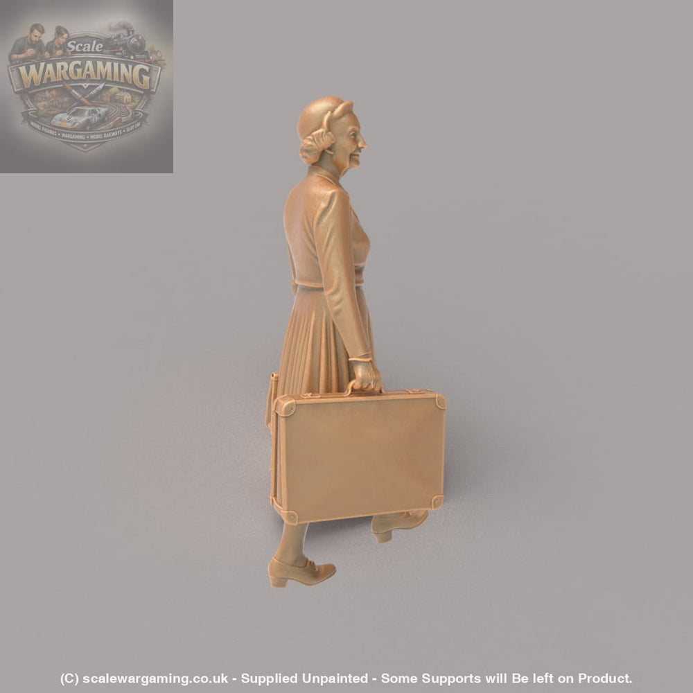 MM4164 1950 Lady and Cases Figure