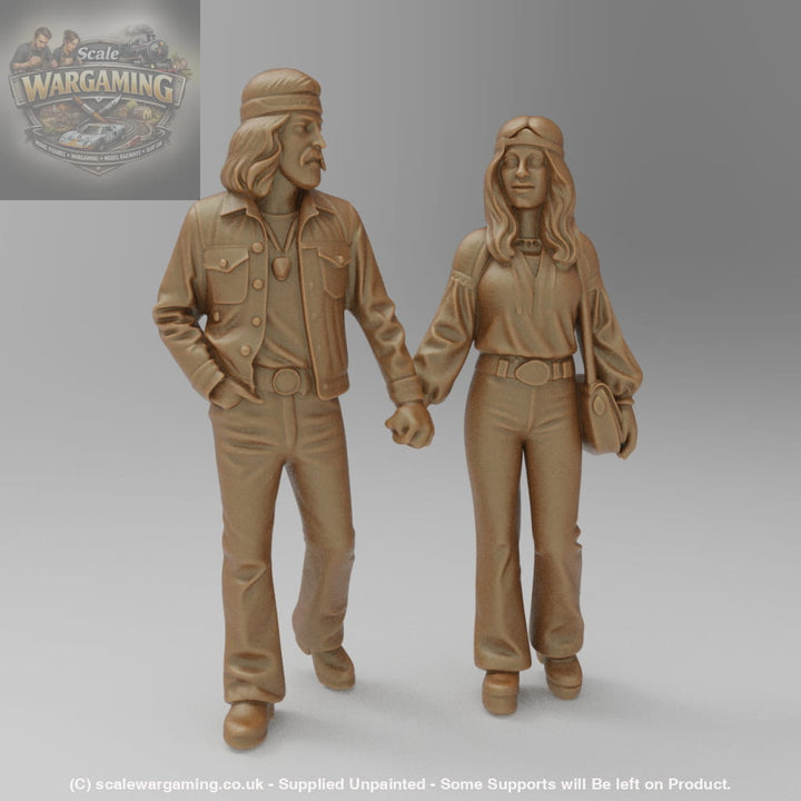 SW4428 1970s Street Scene Hippie Couple - Figure