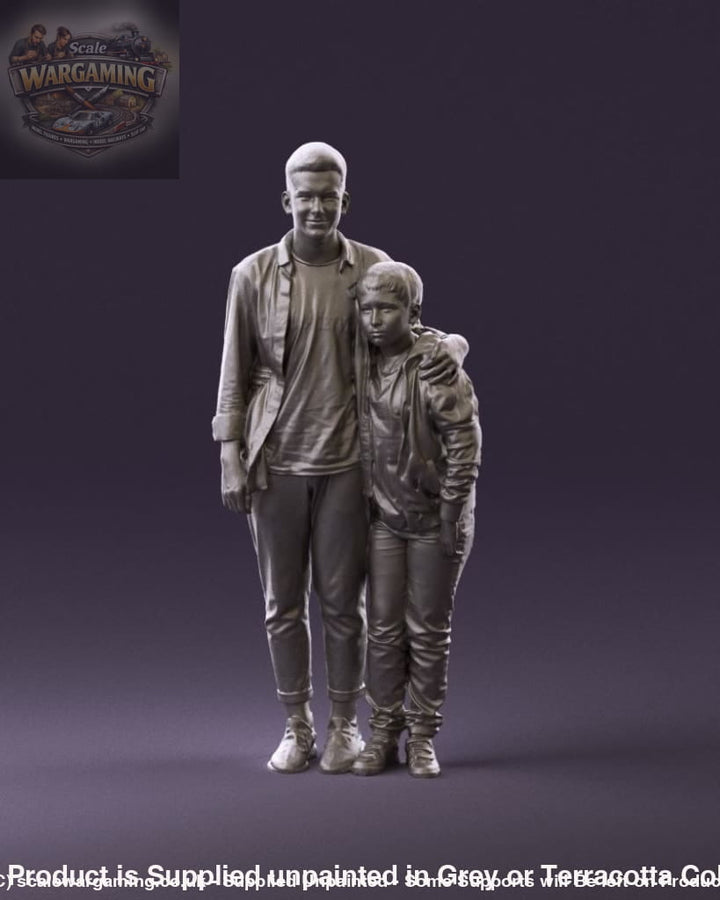 Two Brothers Posing Figure