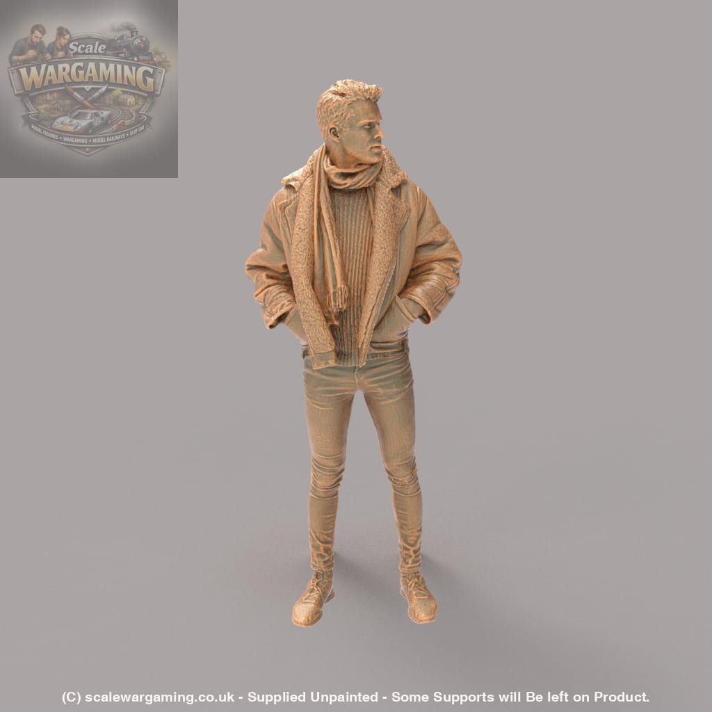 MM500 Young Smart Male Teenager in Winter Coat Figure