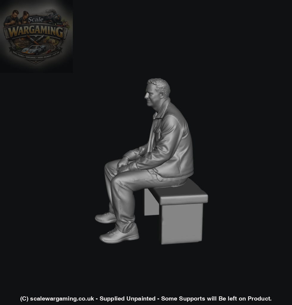 SW5014 Street People - Casual Man on Bench - Figure