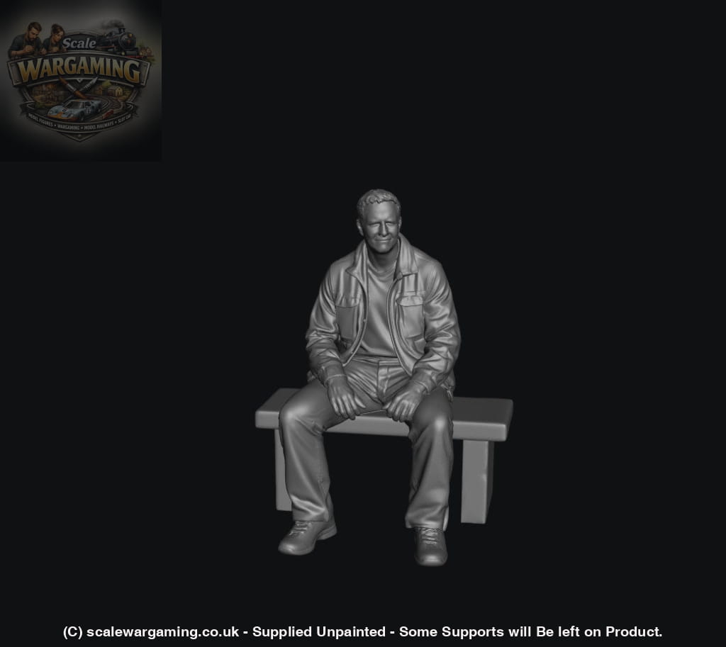SW5014 Street People - Casual Man on Bench - Figure