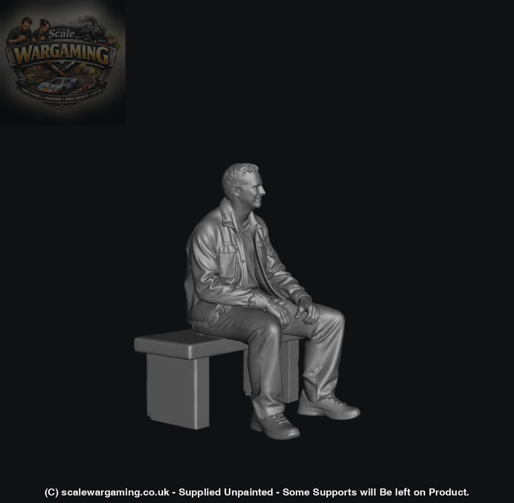SW5014 Street People - Casual Man on Bench - Figure
