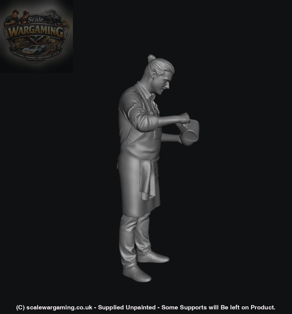 SW5014 Street People - Male Serving Coffee - Figure