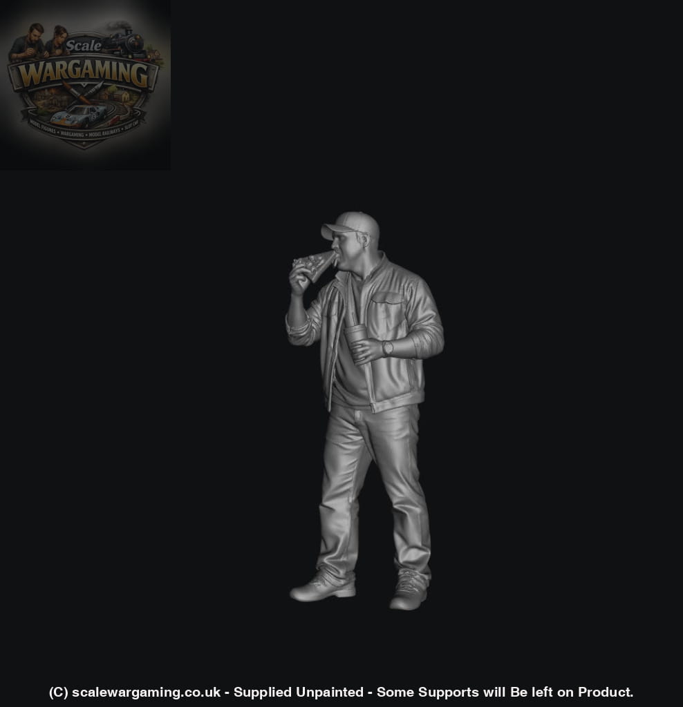SW5014 Street People - Man Eating Pizza - Figure