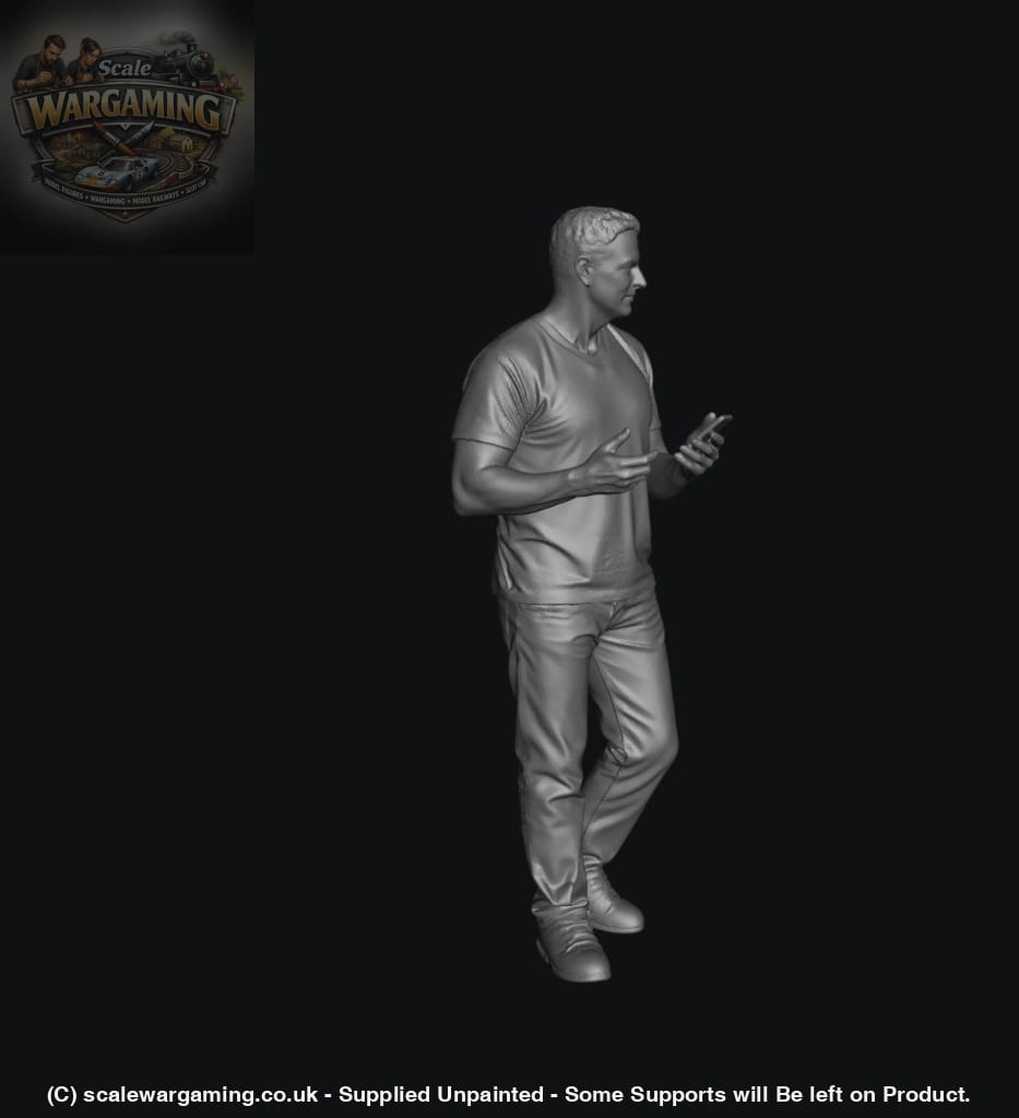 SW5014 Street People - Man Talking Holding Cell - Figure