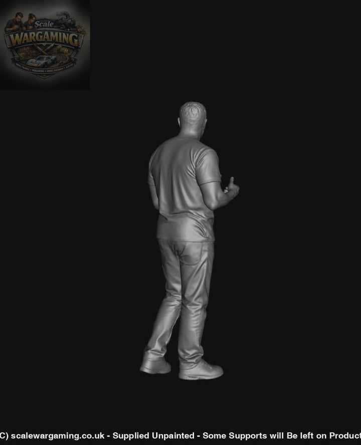 SW5014 Street People - Man Talking Holding Cell - Figure