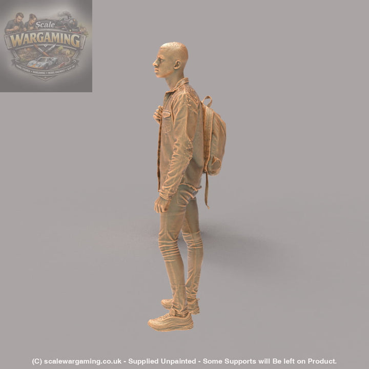 MM503 Young Smart Male Teenager with Bag Figure