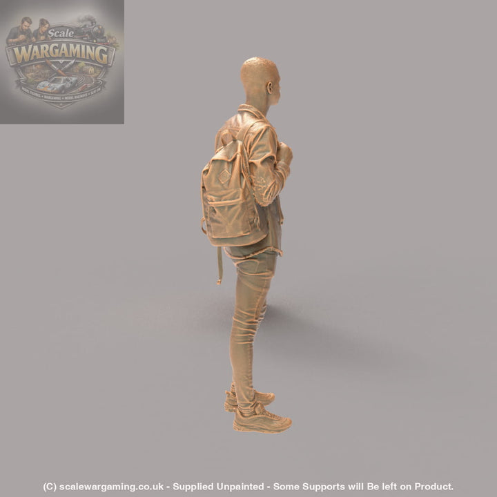 MM503 Young Smart Male Teenager with Bag Figure