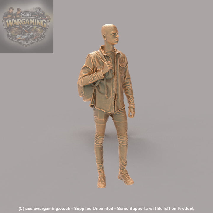 MM503 Young Smart Male Teenager with Bag Figure