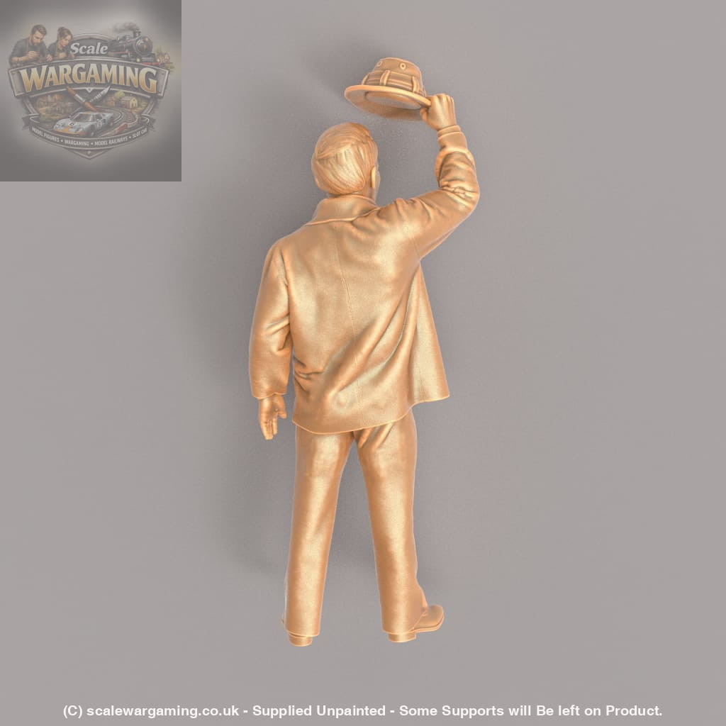 MM561 1940’s Style Male Waving Hat Figure