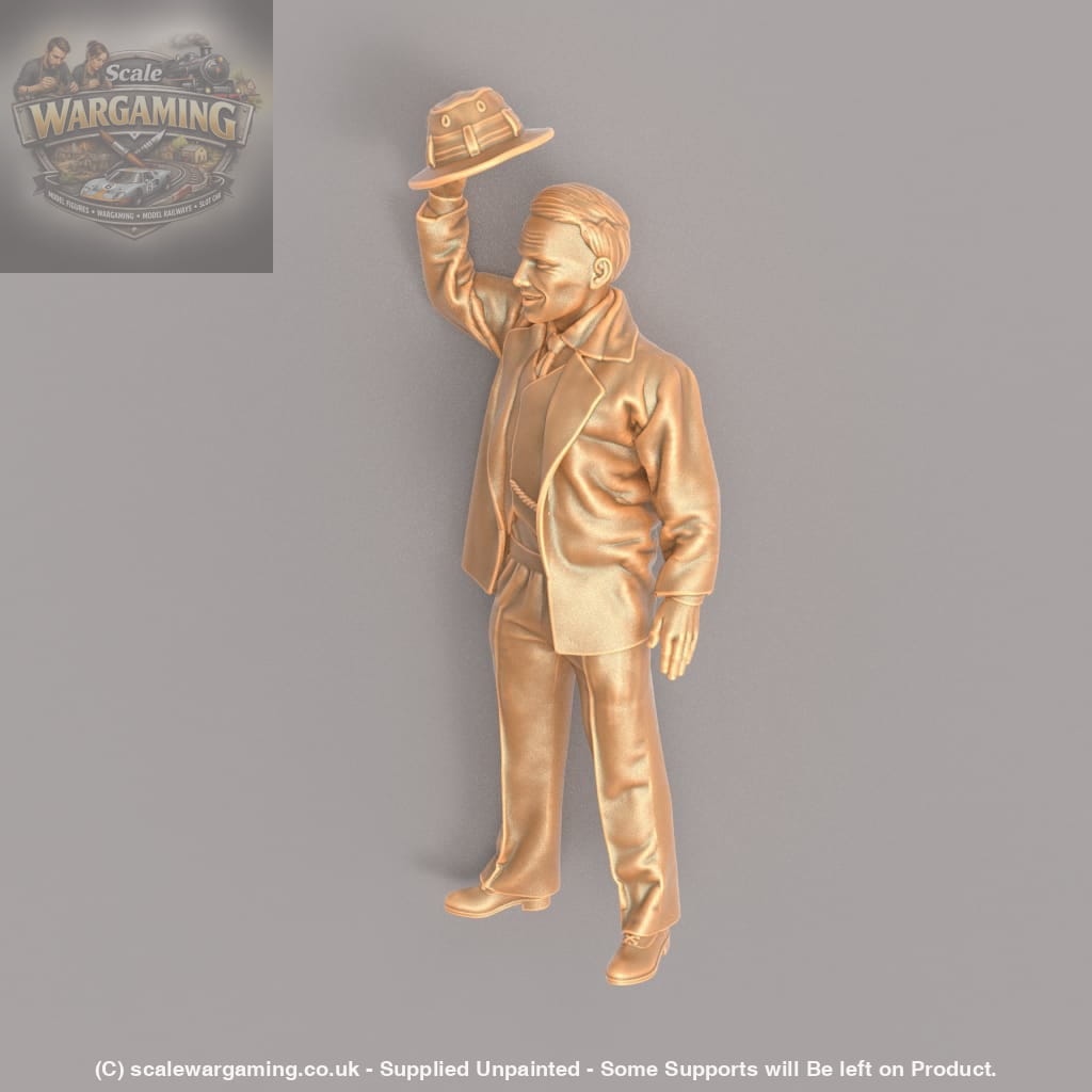 MM561 1940’s Style Male Waving Hat Figure