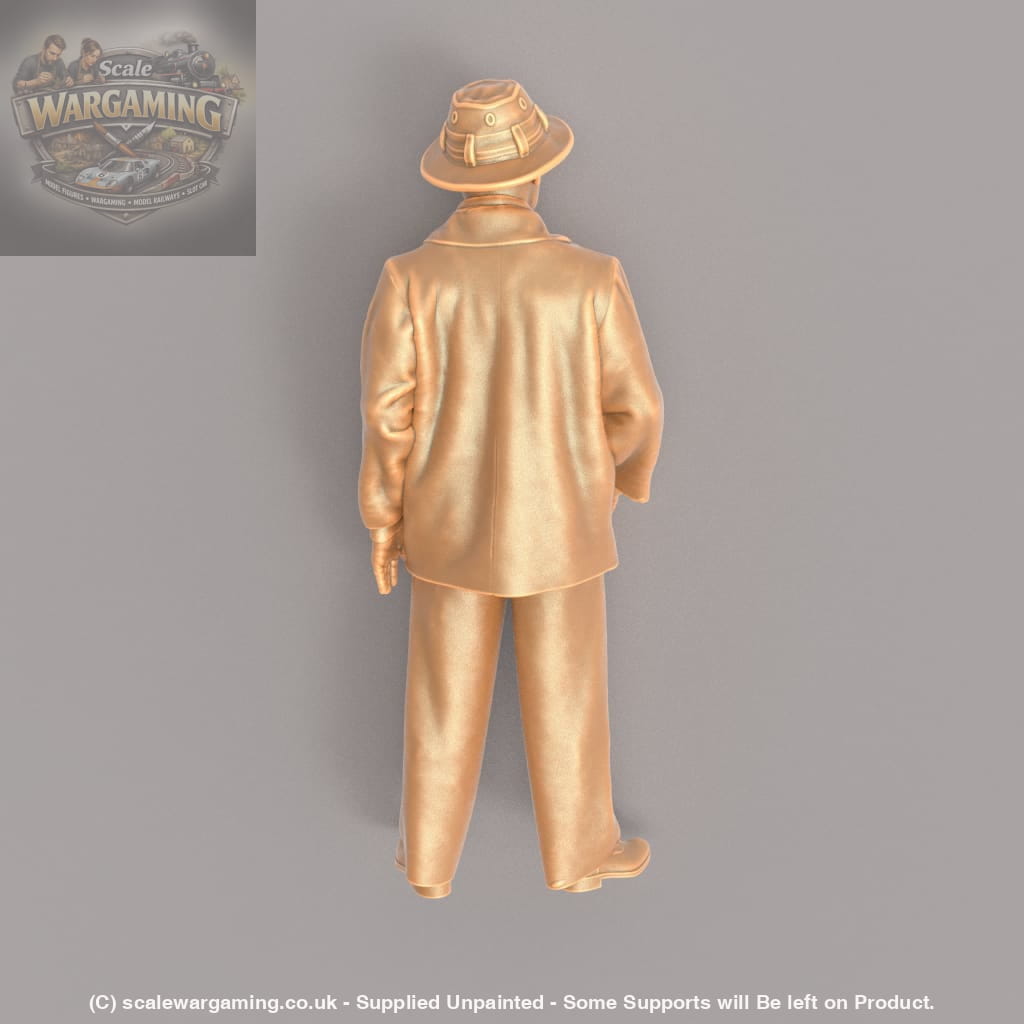 MM563 1940’s Style Male Wearing Hat Figure