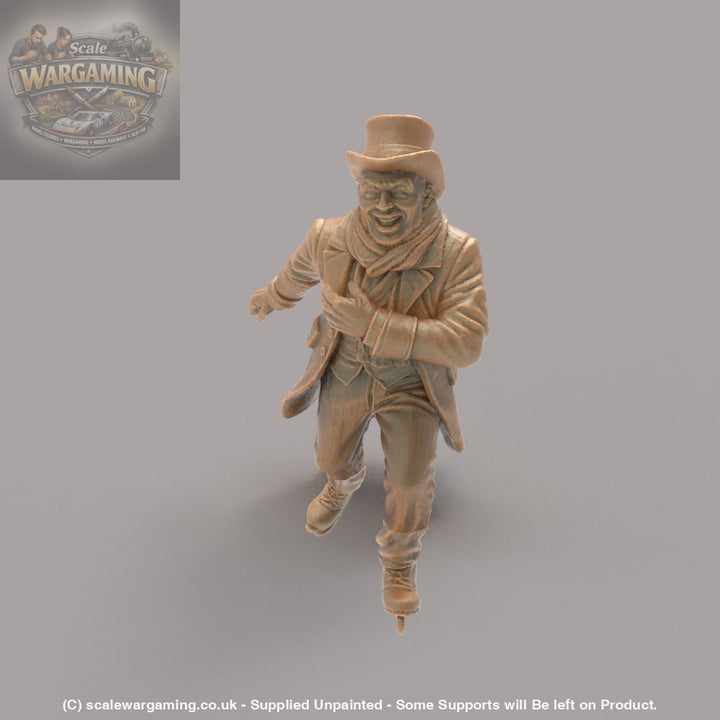 SW6018 Christmas Scenes - Skater A - Figure