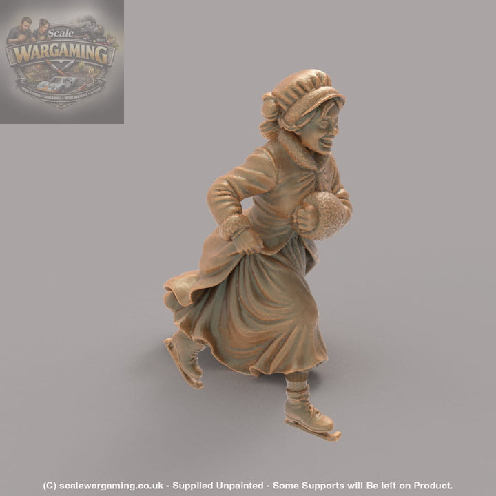 SW6019 Christmas Scenes - Skater B - Figure