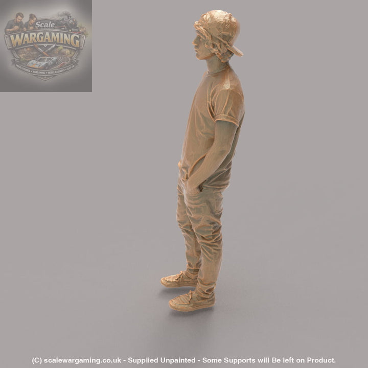 MM606 Young Teenager with Baseball Cap Figure