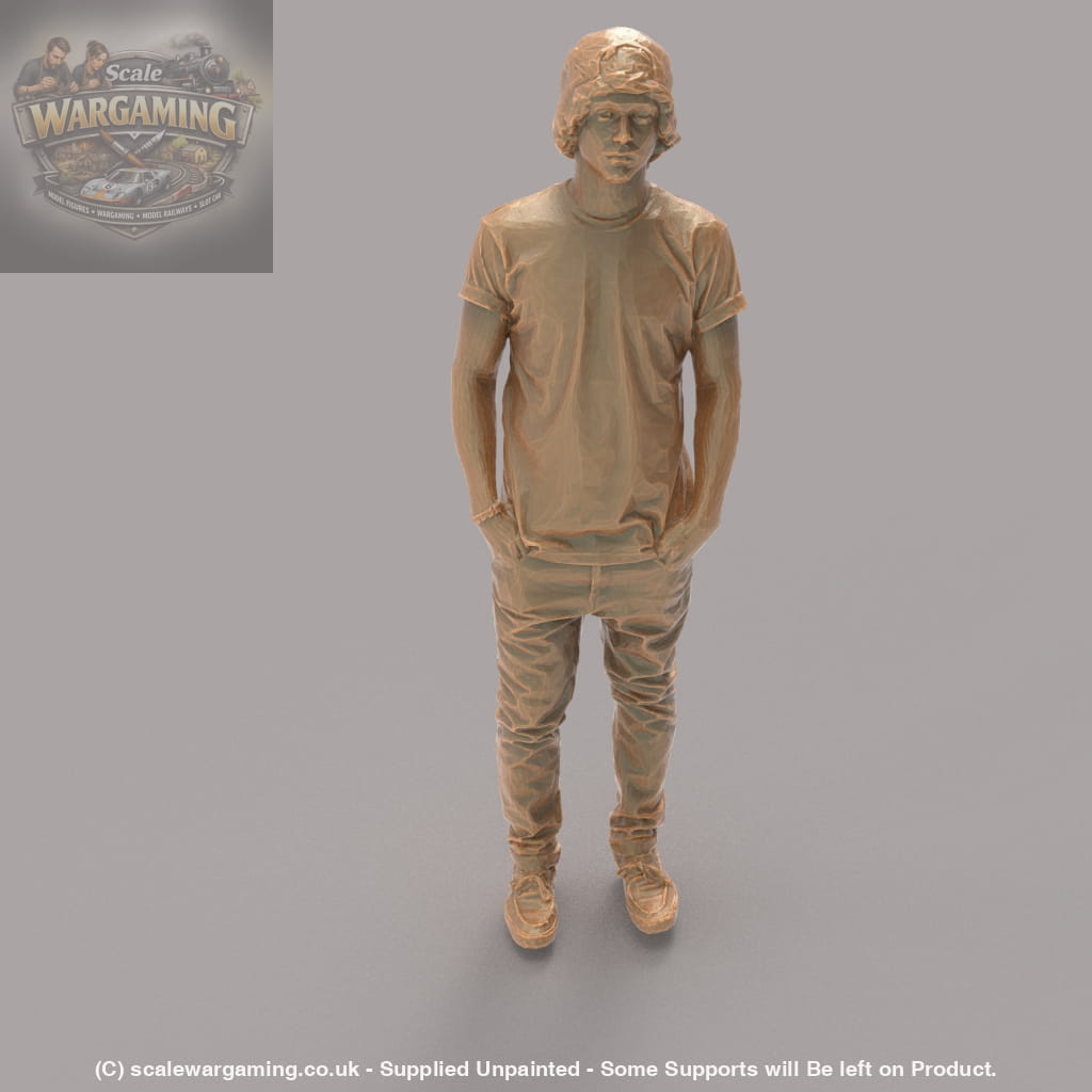 MM606 Young Teenager with Baseball Cap Figure