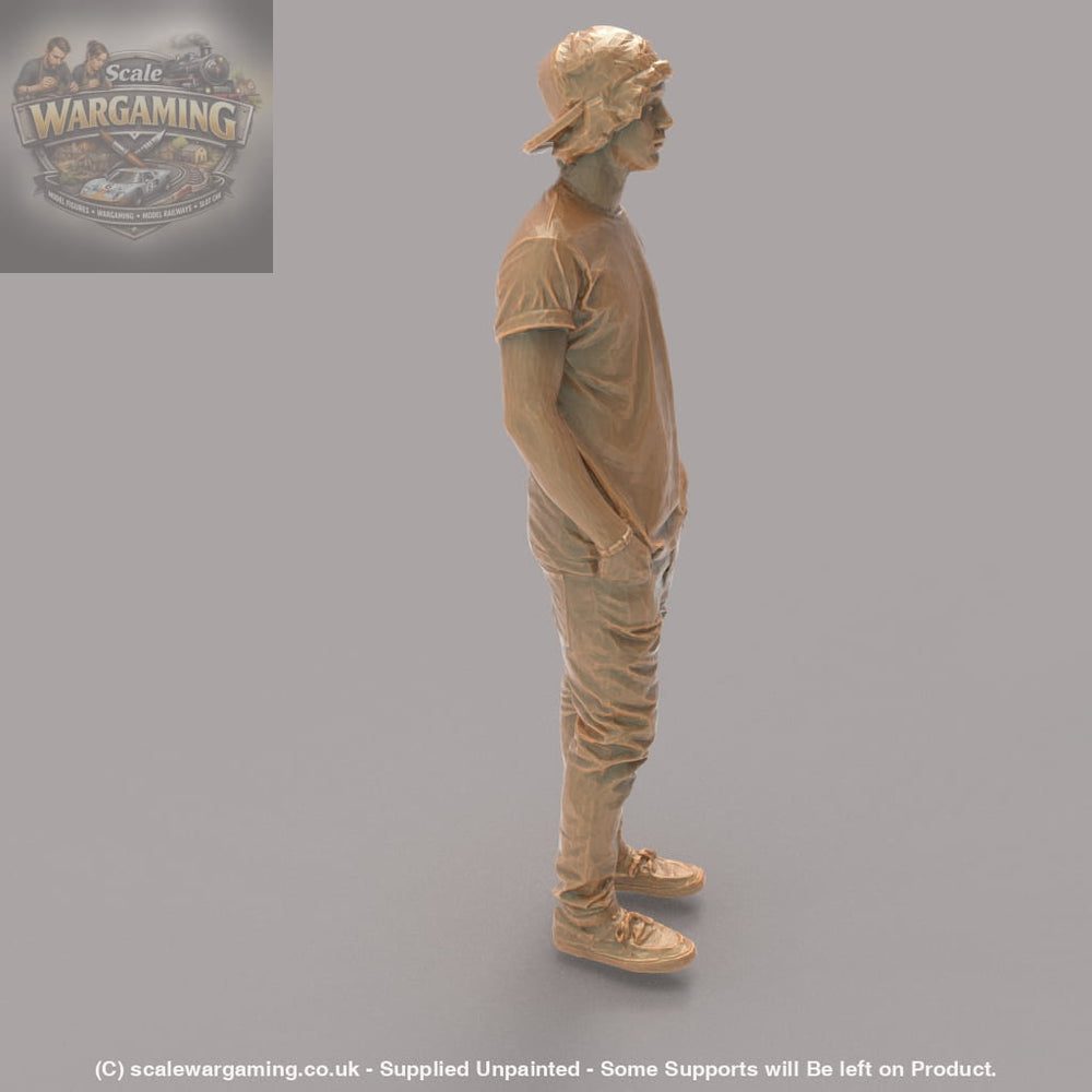 MM606 Young Teenager with Baseball Cap Figure