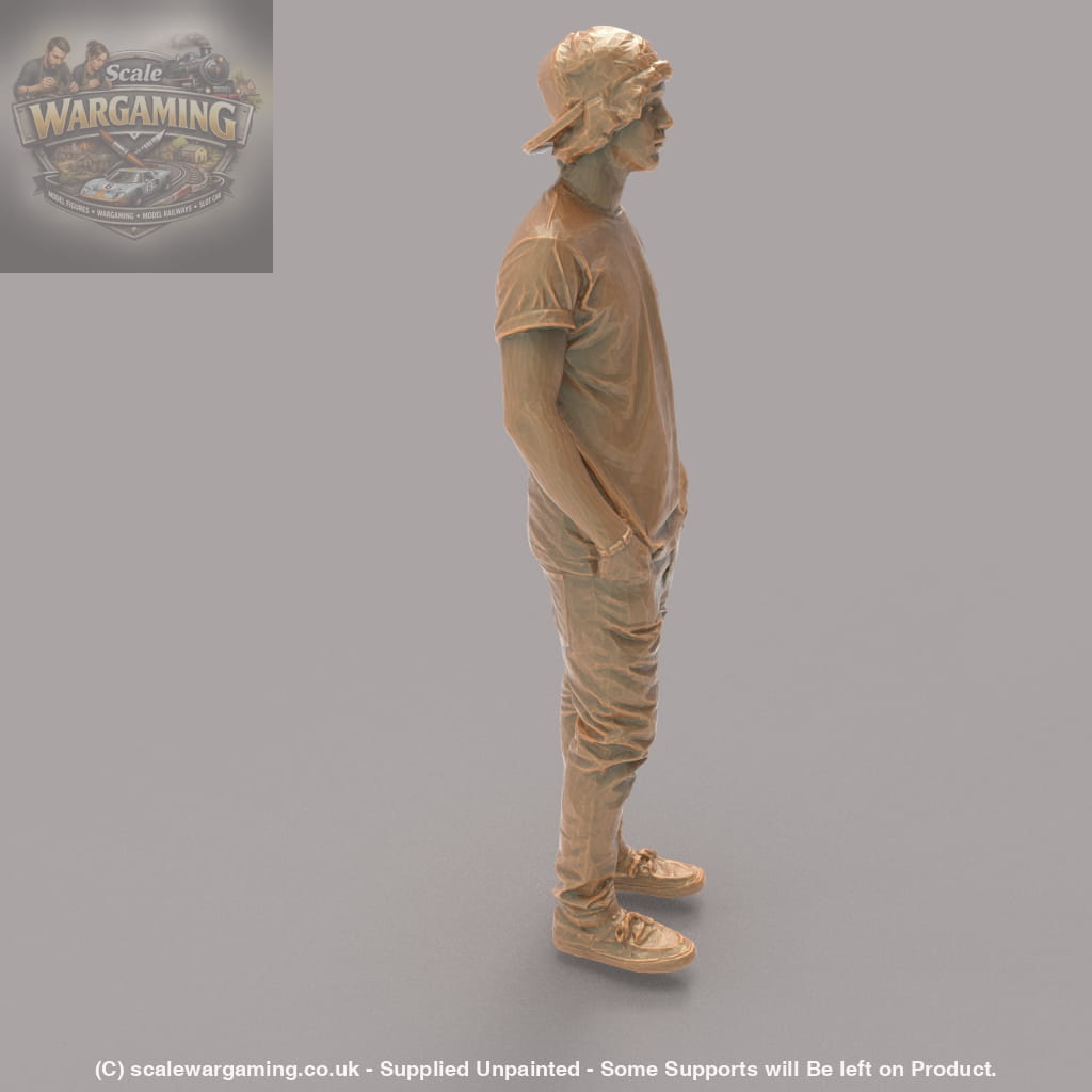 MM606 Young Teenager with Baseball Cap Figure