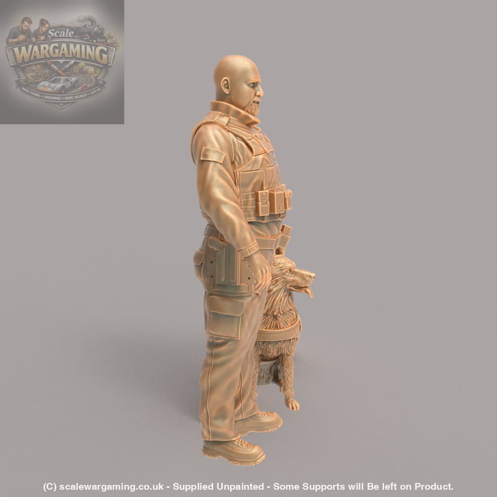 MM629 K9 Police Dog Handler - and Alsatian Figure