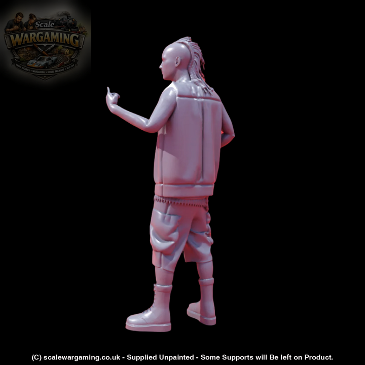 Mm725 Young Teen With Shaved Head Punk Style Figure