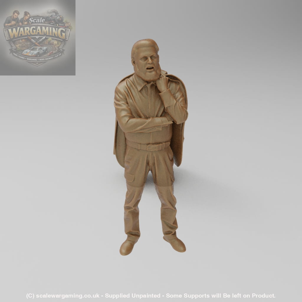 SW8035 Male with beard and jacket - Figure