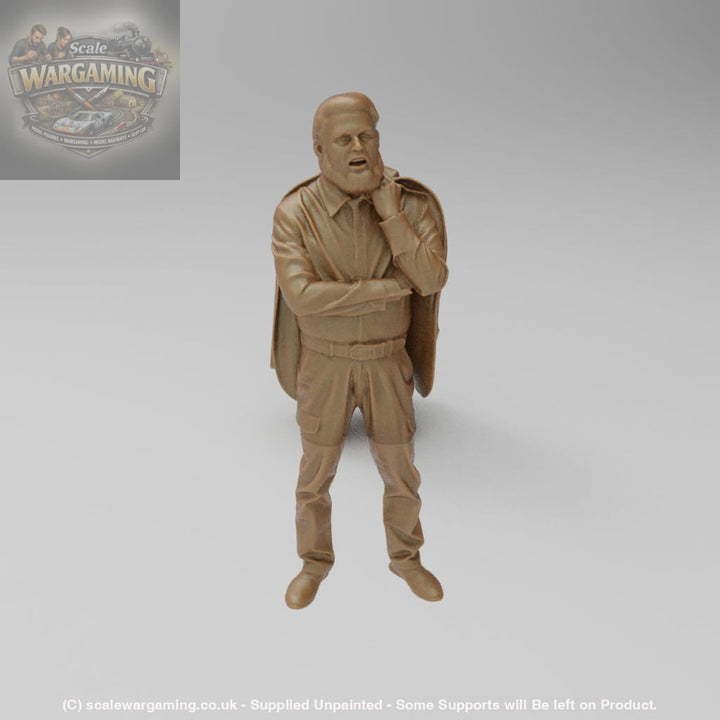SW8035 Male with beard and jacket - Figure