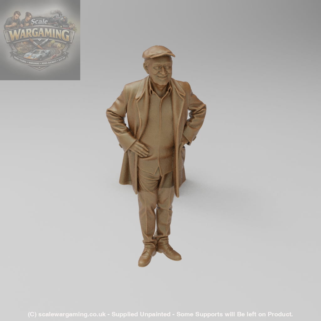 SW8036 Male Farmer wearing coat and cloth cap - Figure