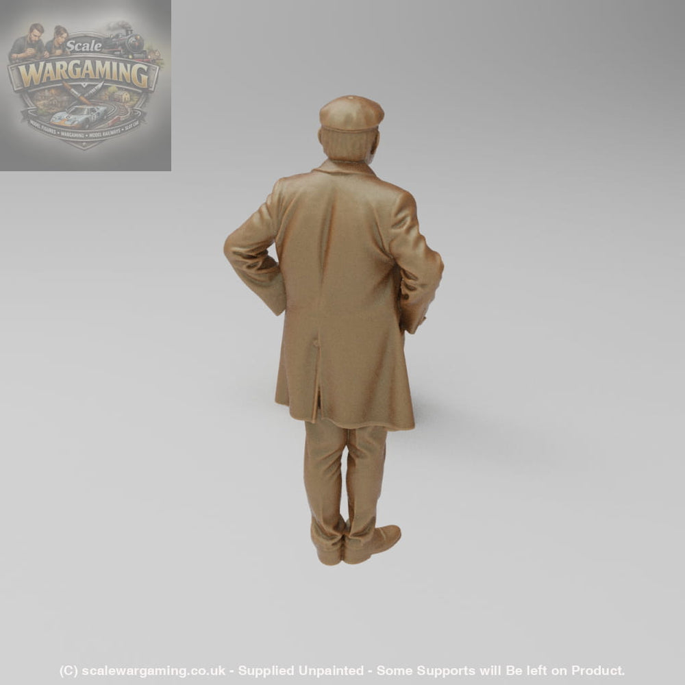 SW8036 Male Farmer wearing coat and cloth cap - Figure