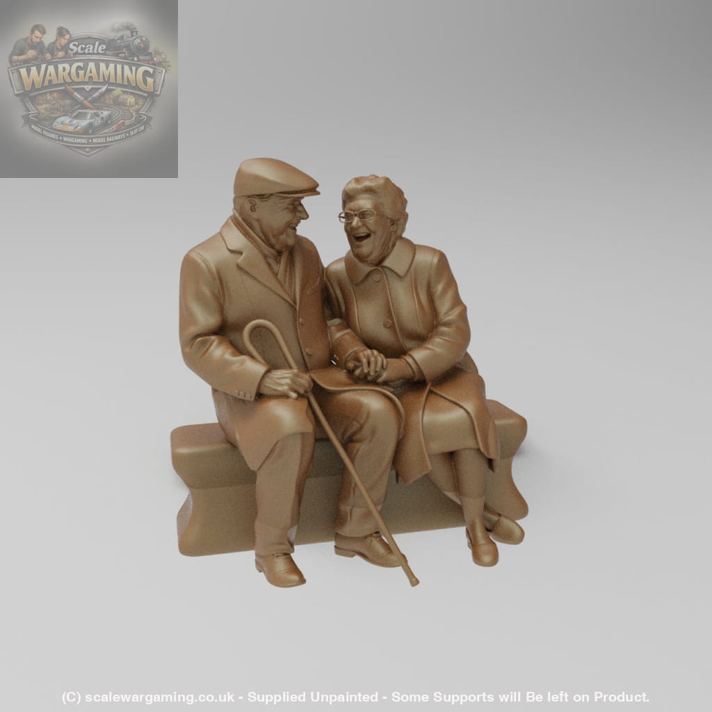 SW8039 Timeless Older Couple on Bench - Figure