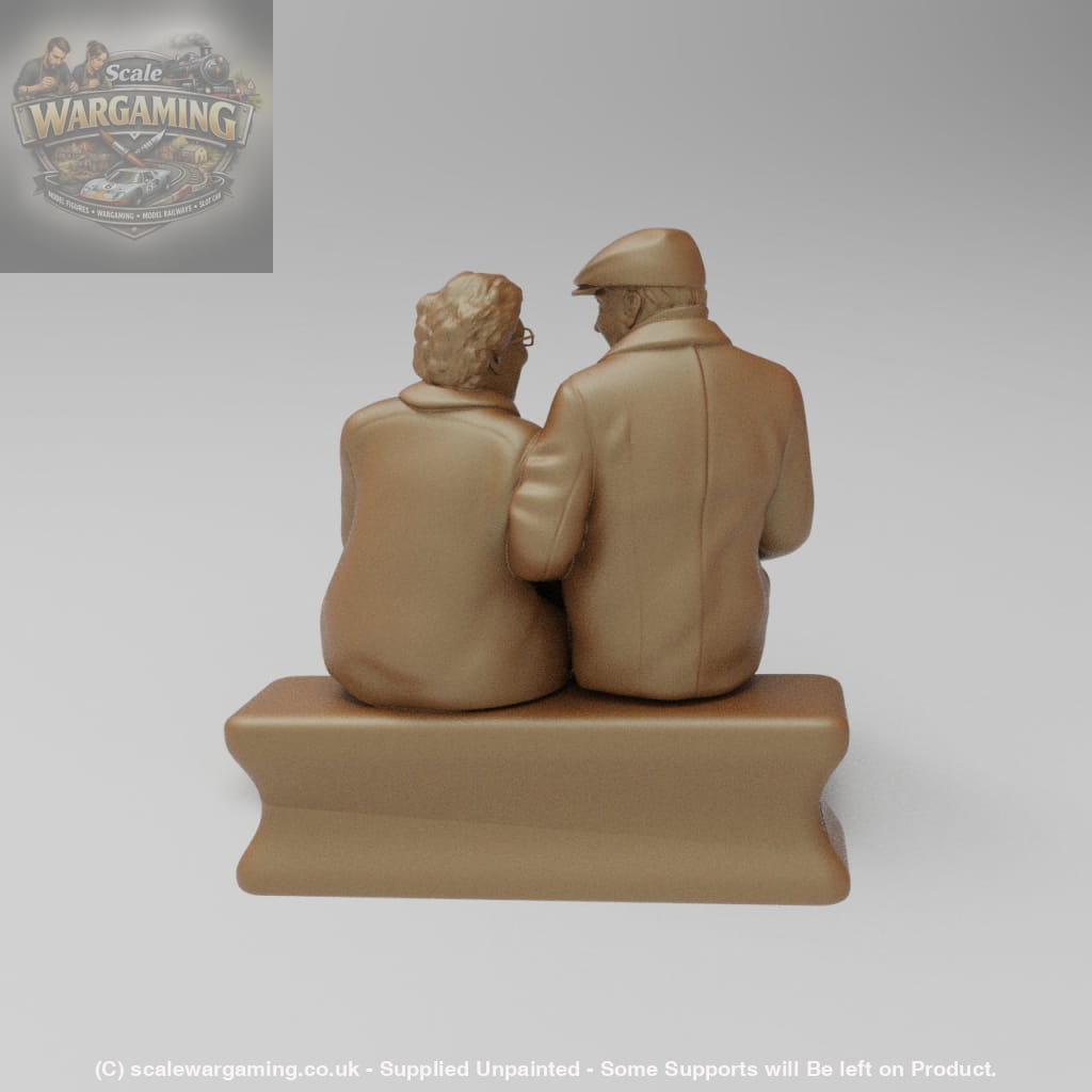 SW8039 Timeless Older Couple on Bench - Figure