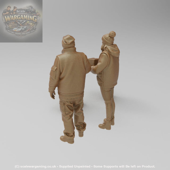 SW8166 2 Street Charity Collectors - Figure