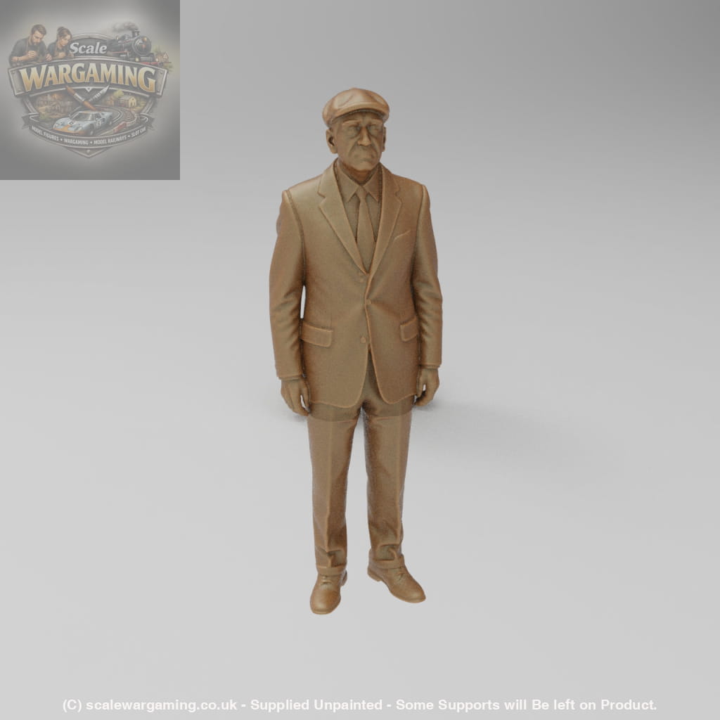 SW8170 Male Senior in Suit and flat cap - Figure