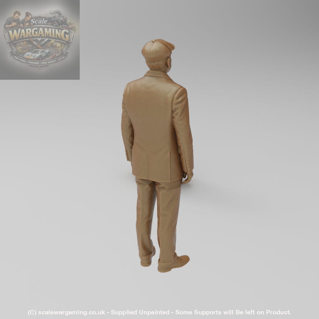 SW8170 Male Senior in Suit and flat cap - Figure