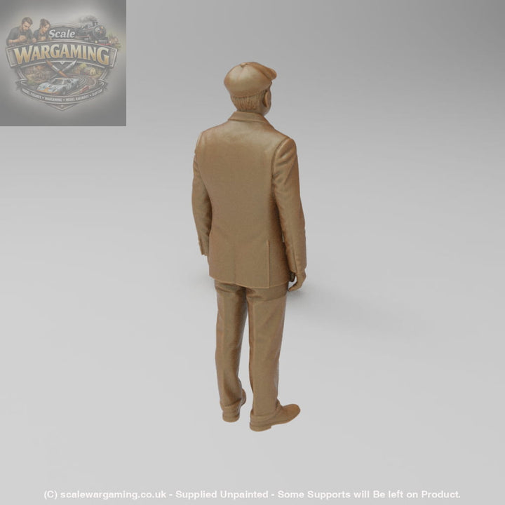 SW8170 Male Senior in Suit and flat cap - Figure