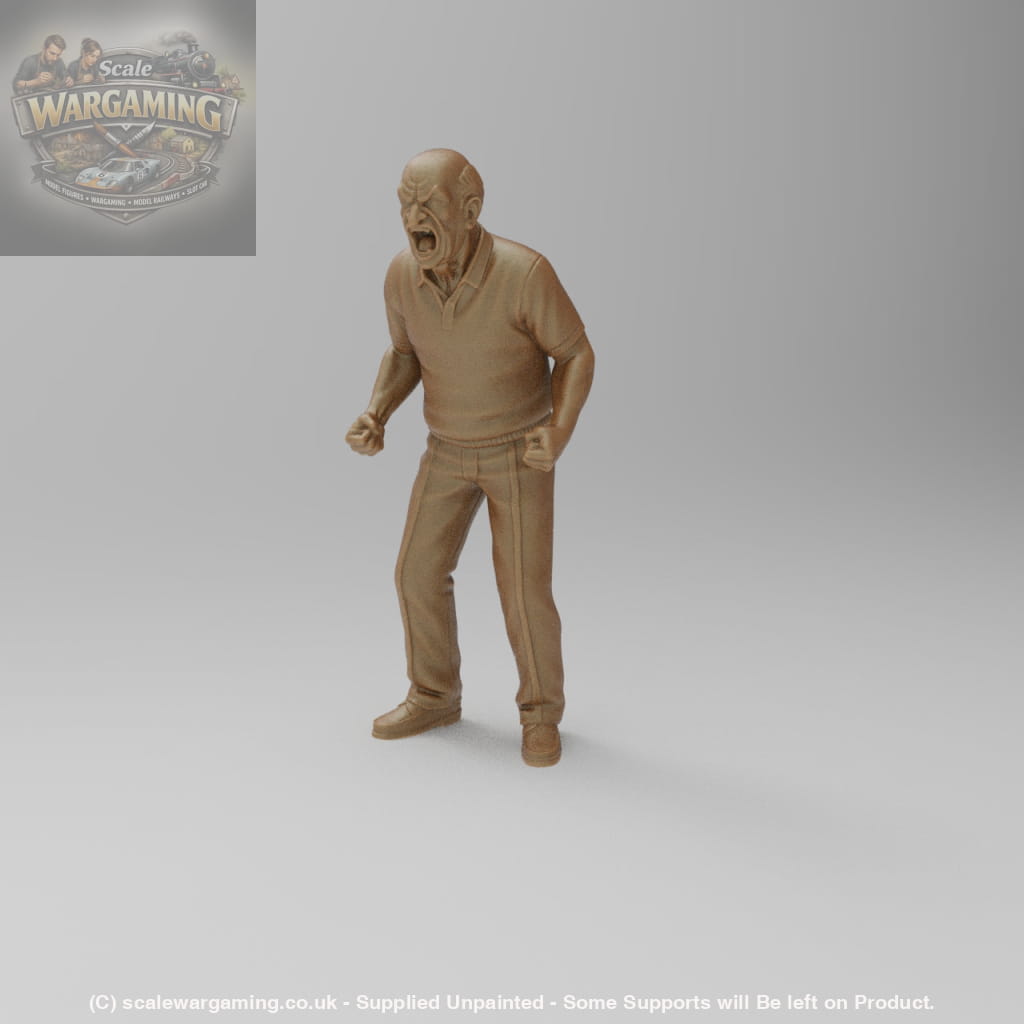 SW8172 Male Angry Pensioner Shouting - Figure