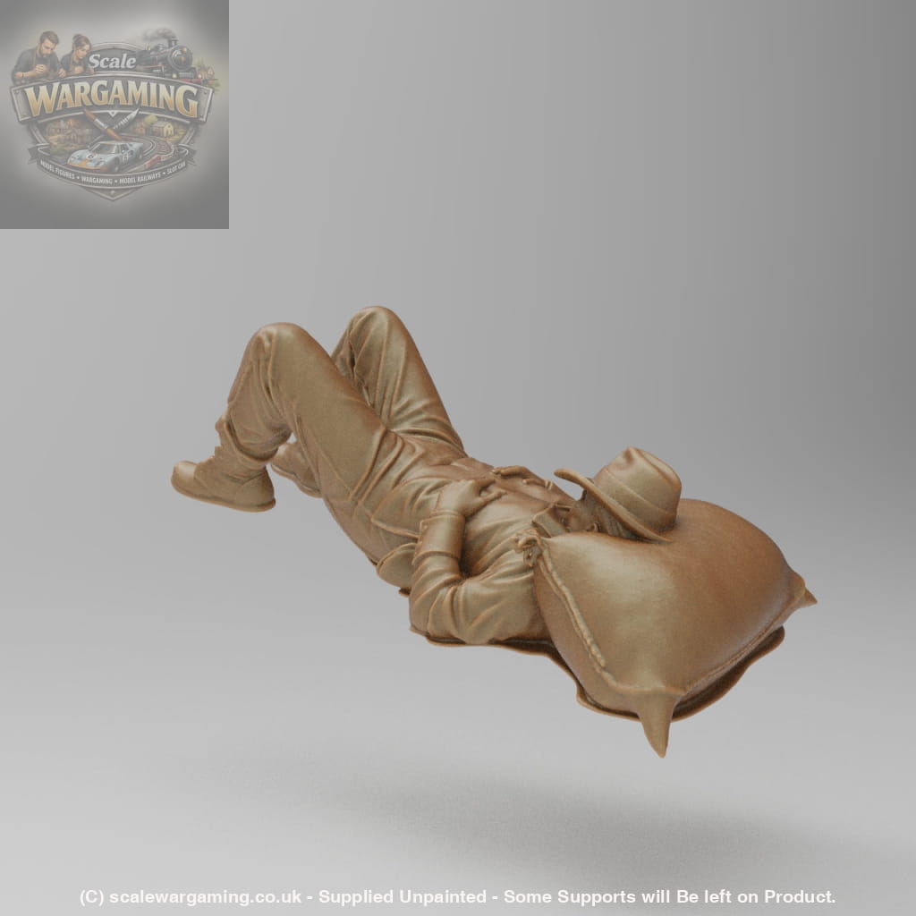 SW8178 Farmer Resting on feed Bag - Figure