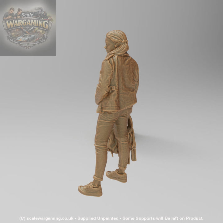 SW8181 Young Girl wearing Leather Jacket - Figure