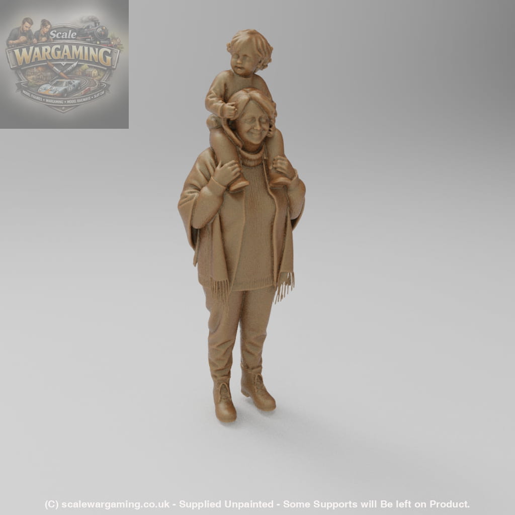 SW8183 Grandma with Child on Shoulders - Figure