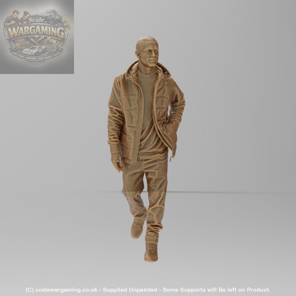 SW8193 Male Wearing Winter Coat - Figure